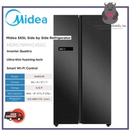 Midea MDRS791MYC45SG Side by Side Refrigerator, 565L | Smart Wi-Fi Control | Inverter Quattro | Free 16" Stand Fan