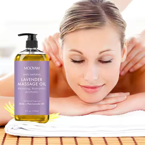 100% Pure Natural Organic Lavender Relaxing Anti Cellulite Body Skin Massage Body Oil Sore Muscle Ma