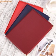 GLOWHIVE A4 Agreement Folder, PU Leather Protective Certificate Diploma Cover, Premium Corner Slots 