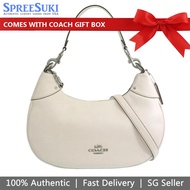 Coach Handbag In Gift Box Crossbody Bag Mara Hobo Pebble Leather Chalk Off White # CI790