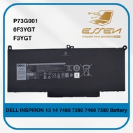 DELL P73G001 0F3YGT F3YGT for INSPIRON 13 14 7480 7280 7490 7380 Battery