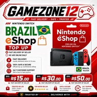 Nintendo Switch eShop Brazil Credit15 25 30 50 BRL Nintendo Games