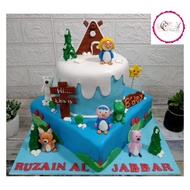 Pororo Cake / Kue Ulang Tahun Pororo / Kue Ultah Pororo