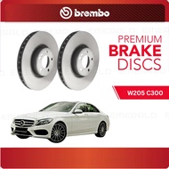 BREMBO Front Discs (2pcs) - Mercedes C-CLASS W205 C300, Mercedes E-CLASS W213 E200, E250, E300