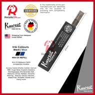 Kaweco Refill D1 for Mini Ballpoint Pens - Black/Blue | Standard D1 Mini Ballpoint Refill