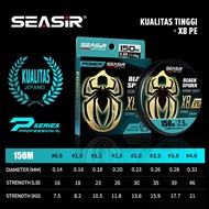 [Official] Seasir P-Series Black Spider Pe X8 Fishing Line (150 Meters) Pe Braided Fishing Line Ice