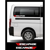 Nissan Escapade NV350 Urvan Mirror Glass Sticker