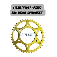 YAMAHA Y15ZR Y16ZR FZ150 Y15 Y16 FZ REAR SPROCKET 428 GOLD/BLACK SPOKET BELAKANG 428 6 HOLD 6 LUBANG