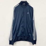 古著adidas運動外套/球衣，藏藍色，M碼