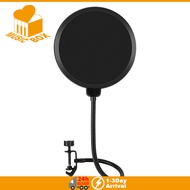 Microphone Accessories Pop Filter Microphone Windshield for Studio Recording Condenser Microphone