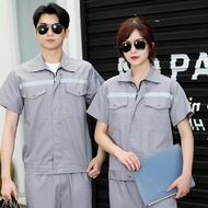 [Workwear Set] Workwear Set Workwear Summer Workwear Thin Workwear Reflective Workwear Auto Repair W