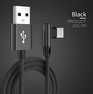 Elough สายชาร์จเร็ว5A USB C ไมโคร USB USB Type-C สำหรับ Huawei เมท40 30 Xiaomi Samsung 90องศามือถือสายชาร์จโทรศัพท์1ม./2ม./3M