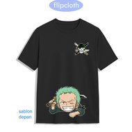 One Piece Zoro T-Shirt - Zoro One Piece Anime Cotton Combed 30s Premium Shirt