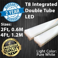 T8 Integrated Double LED Tube Color Light Pure White