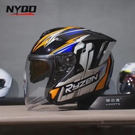 Ryzen RO-5 Motorcycle Unisex Three-quarters Motorcycle Half Helmet All Season Universal Motorcycle H