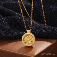 Auspicious Necklace Female Pendant Eight Treasures New Chinese Clavicle Chain Sterling Silver Time t