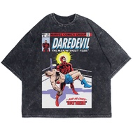 Patternmerch "Daredevil and heries" Oversize T-shirt | Washed tee | Vintage T-SHIRT