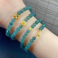 Single Lam N Jade ring size 6mm mixed charm Genuine and beautiful 10 kara gold 1 KJ