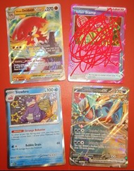 M52 超靚 Mint 大呆獸 Slowbro Shiny $200 / 轟鳴月 Roaring Moon ex Ancient Double Rare $60 / 洗翠 狙射樹梟 Hisuian D
