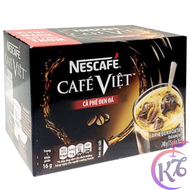 [FreeShipMAX] Nescafe Việt đen đá hộp 15 gói x 16g (240g) - cà phê Việt cafe đen đá hòa tan date mới