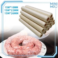 Collagen Skin Sausage Sleeve 15M 18/22/26mm Food Grade Edible Halal for Making Healthy Food Sausages