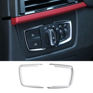 ABS Car Headlight Adjustment Switch Frame Trim Sticker Fit For BMW 1 2 3 4 Series F30 F31 F32 F34 F2