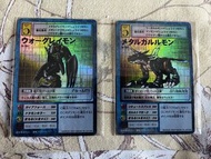 「包郵」DTCG 舊數碼暴龍卡  黑戰鬥暴龍獸& 黑鋼鐵加魯魯獸