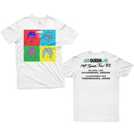 Top Quality Metal Band Tshirt Custom Print Streetwear Queen Hot Space Tour '82 Tshirt Vintage Design