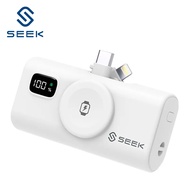 【SEEK】PW-517 三合一迷你快充口袋電源 5000mAh 白色
