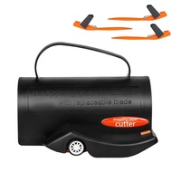 Wrapping Paper Roll Cutter 1pc Gift Wrap Cutter Tool with Handle 3 Replaceable Blade