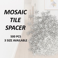 500pcs Mosaic Tile Spacer Cross 2.0mm 2.5mm 3.0mm – Tile Gap Spacer for Floor & Wall Tiling