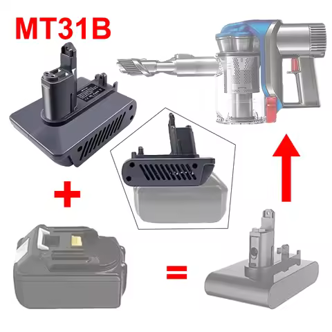 Battery Adapter Converter MT31B for Makita 18V Battery To for Dyson Type B Handheld Vacuum Cleaner D