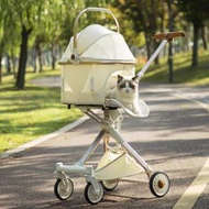 山姆超市-寵物手推車 透氣便攜外出寵物推車 可折疊貓咪手推車 車包分離 狗推車