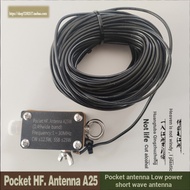 Pocket HF. Antenna A25 Pocket Short Wave Antenna Inverted V Horizontal Balan Antenna Imported Magnetic Ring