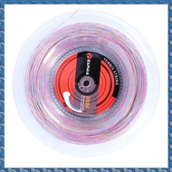 (CSID) 1 Reel 1.35mm Synthetic Flash Nylon Rainbow Tennis String Soft Feeling Tennis Racket Strings(