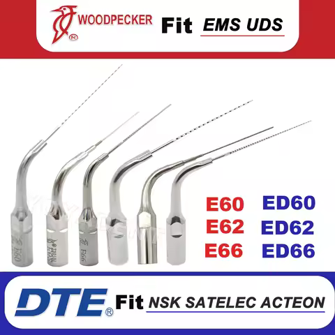 Woodpecker DTE Dental Root Canal Irrigation Tips Ultrasonic Scaler Tips Fit EMS UDS NSK SATELEC ACTE