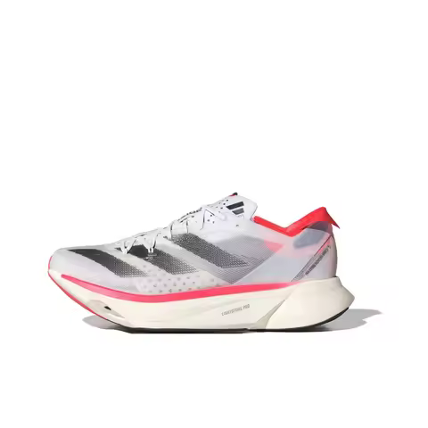 Adidas Adizero Adios Pro 3 Running Shoes Unisex Low Top White/Red/Black IE1053
