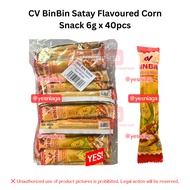 *HALAL* CV BinBin Satay Flavoured Corn Snack 6g x 40pcs YN