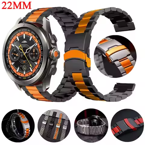 Stainless Steel Band For Xiaomi Watch S4 Sport S3 S2 S1 Active Pro 22mm Strap for Xiaomi Watch Color