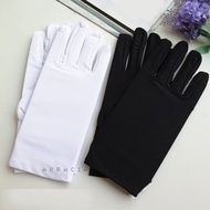 Short Gloves Short Gloves Butler Waiter Bride Bride Wedding Marriage Paskibra Black White Cosplay
