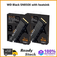Western Digital WD Black SN850X M.2 NVMe SSD Solid State Drive With HeatsinkTH99 QBBZ