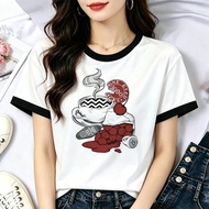 Twin Peaks tshirt girl kawaii funny dollette baddie top tees baddie goth streetwear gothic anime