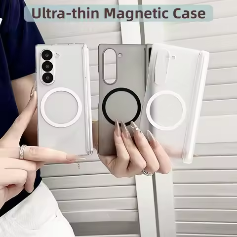 Ultra Thin Matte Magnetic Phone Case For Samsung Galaxy Z Fold 8 Fold 4 5 6 7 8 UltraHinge Protectio