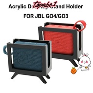 TOPABC Speaker Holder, Acrylic Retro TV Speaker Desktop Stand,  Stylish Stable Display Shelf Speaker