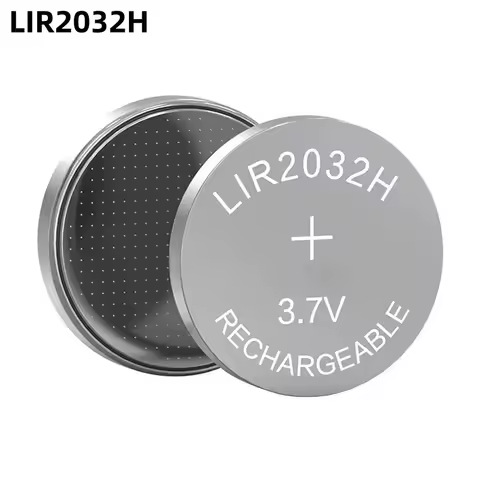 3.7V LIR2032H Rechargeable Button Battery 70mah High Capacity Version of LIR2032 Lithium Cell Coin B