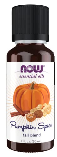 NOW Essential Oils, Pumpkin Spice Oil Blend, Pleasant Sweet Spice Scent With Warm and Calming Attrib