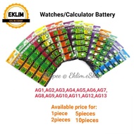 ﹍10pcs Watches Battery Size 521/621/626/721/726/927 & 5pcs CR1220/CR2016/CR2025/CR2032/LR44