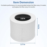 🔥Original and Authentic🔥Replacement Compatible with levoit Core Mini Filter Air Purifier Accessories True Original HEPA&amp;Active Carbon High-Efficiency H13 Antibacteria Virus and Smoke Moisture and Odor Eliminator
