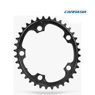 absoluteBLACK Chainring Oval 110/5BCD 2x 36T Black
