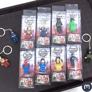 GANTUNGAN Mini Figure Lego Bricks Keychain - Marvel Avengers Super Hero Keychain